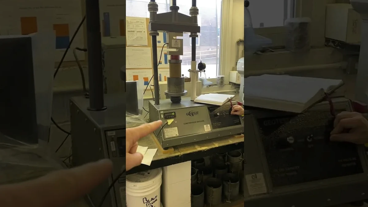 Illustrative image of Unconfined compression test (UCS) in Boise