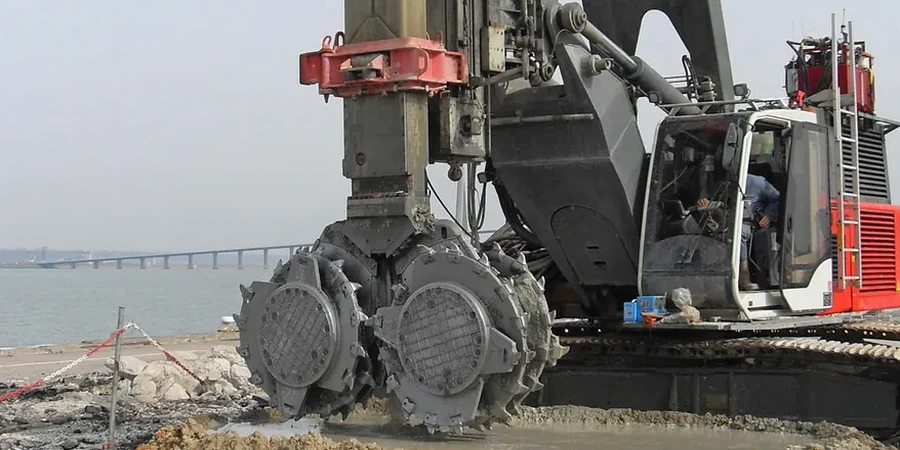 Illustrative image of Deep Soil Mixing (DSM) design in Boise