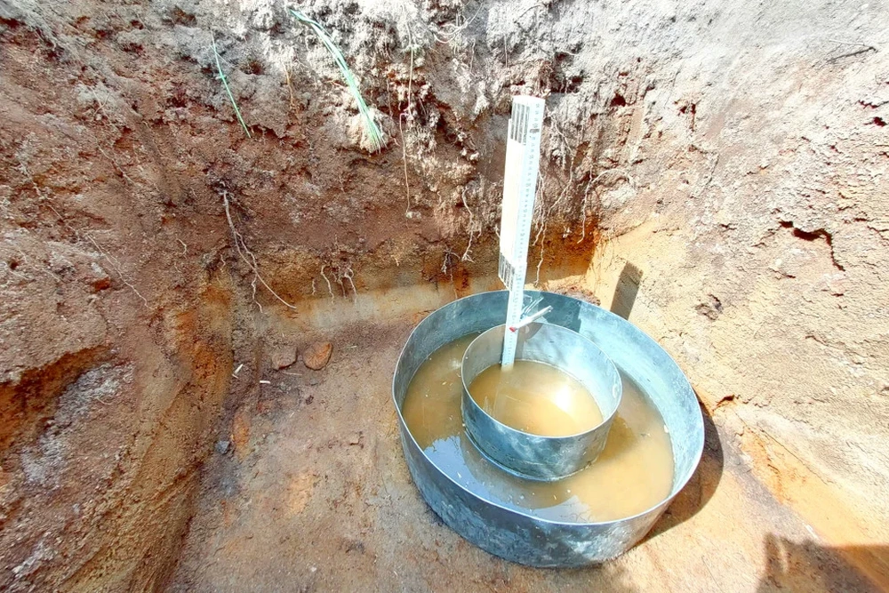 Illustrative image of Infiltration test (Porchet/Double-ring infiltrometer) in Boise