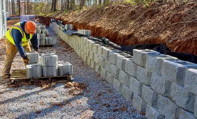 Illustrative image of Retaining wall design in Boise